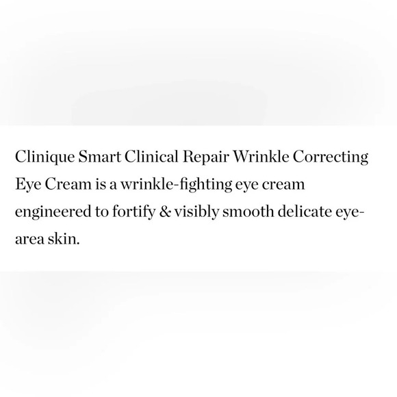 LAST 1! Clinique Smart Clinical Repair Wrinkle Correcting Eye Cream ποΈ NEW - Picture 7 of 11
